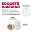 Ver imagem 4 de Cúpula de Abajur 22x13x13cm Tecido Algodão Soquete Nacional Ref 82