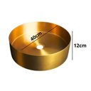 Ver mais imagens de Cuba Inox Redonda para Banheiro Aço Inox 304 Ralo com Click