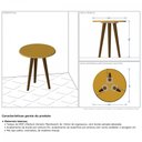 Ver imagem 3 de Mesa de Canto Titanium 2076134 - Móveis Bechara