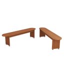 Ver imagem 3 de Mesa de Jantar com Tampo de Vidro e 2 Bancos para Cozinhas e Sala de Jantar
