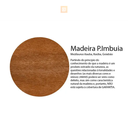 Ver imagem 2 de Porta Madeira Lisa Padrão Imbuia C/ Fechadura Comum - Bat 11 - 210cm - 90cm - Direita