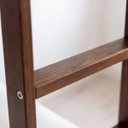 Ver imagem 3 de Beliche Solteiro c/ Auxiliar 100% Madeira Maciça de Pinus:Walnut