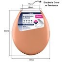 Ver imagem 2 de Assento Tampa Vaso Sanitário Oval Almofadado + Escova Sanitária Base Redonda Limpeza Vaso Banheiro