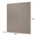 Ver imagem 2 de Painel Ripado Decorativo 200cm x 240cm 100% MDF Cor:Grigio