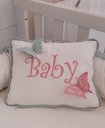 Ver imagem 1 de Ninho ou Redutor de Berço, Verde com Rosa Borboleta, Minha Casa Baby