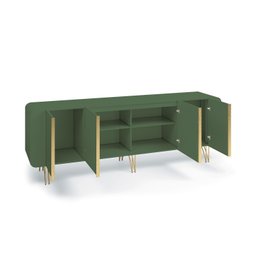 Aparador Buffet Bancada Saluti Hb Móveis 220cm - Verde Pistache - 3