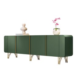Aparador Buffet Bancada Saluti Hb Móveis 220cm - Verde Pistache - 7