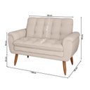Ver imagem 3 de Poltrona Decorativa 2 Lugares Xangai