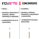Ver imagem 2 de Lustre Luminária Pendente Tubo Tubeto Dourado Escovado 40cm + Lâmpada de Led Inl68