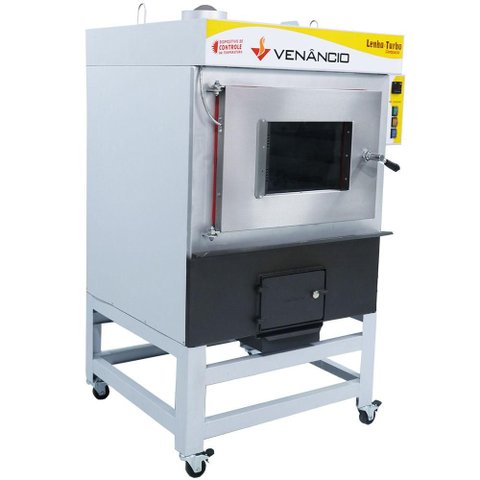 Forno Turbo a Lenha 5 Esteiras Venâncio Inox Monofásico FCLT5 220V