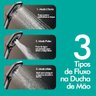 Ducha Slim Quadrada com ducha + torneira Para Aquecedor - 4