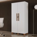 Ver imagem 1 de Armário para Escritório Multiuso 2 Portas com Chave Dacar Branco 100% MDF