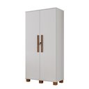 Ver imagem 2 de Armário para Escritório Multiuso 2 Portas com Chave Dacar Branco 100% MDF