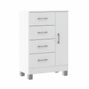 Ver imagem 3 de Cômoda 4 Gavetas 1 Porta 68cm Soft Soluzione Móveis