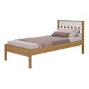 Ver imagem 2 de Cama de Solteiro para Colchão 88 X 188 Cm Multimóveis Amêndoa Branco