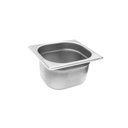 Ver imagem 3 de CONJ 2 Cuba Gastronômica Inox GN 1/6x100 mm 1,52 L sem alça com tampa inox com abertura para colher 