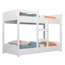 Ver imagem 1 de Beliche Minicama Infantil Quarto Criança Mdf Escada Grade Proteção Branco