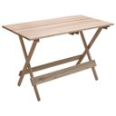 Ver imagem 2 de Conjunto Dobrável de Mesa 120x70 com 1 Mesa e 4 Cadeiras em Madeira Eucalipto sem Pintura Marcenaria
