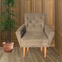 Ver imagem 1 de Kit Duas Poltronas Decotariva Sala de Estar Escritorio Lia Capuccino