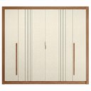 Ver imagem 6 de Guarda Roupa Casal 245cm 6 Portas Loretto Jatobá/Areia S01 - Mpozenato
