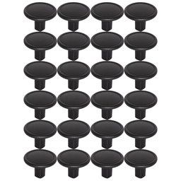 Conjunto 24 Puxadores 1764 Grenade Ponto Preto Fosco Móveis Armários Gavetas Torralba - 1