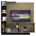 Ver imagem 4 de Estante Tv 55" E 2 Portas Denver Multimóveis V2473 Rustic/Preta Rustic/Preto