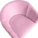 Ver imagem 3 de Poltrona Julia Pés Palito Suede Rosa Bebê - D'Classe Decor