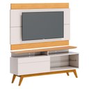 Ver imagem 7 de Rack Bancada 1 Gaveta com Nicho e Painel para Tv Ambiente Classic 1.4 Off White Nature - Imcal