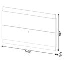 Ver imagem 3 de Rack Bancada 1 Gaveta com Nicho e Painel para Tv Ambiente Classic 1.4 Off White Nature - Imcal