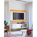 Ver imagem 1 de Rack Bancada 1 Gaveta com Nicho e Painel para Tv Ambiente Classic 1.4 Off White Nature - Imcal