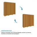 Ver imagem 6 de Guarda-roupa Casal Eliza 6 Portas Ripadas 6 Gavetas 100% Mdf Flex Cinamomo - Acp Móveis