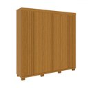 Ver imagem 2 de Guarda-roupa Casal Eliza 6 Portas Ripadas 6 Gavetas 100% Mdf Flex Cinamomo - Acp Móveis