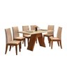 Conjunto Sala de Jantar Mesa 6 Cadeiras Araucária Yescasa - 5