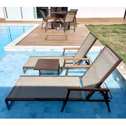 Cadeira Espreguiçadeira para Piscina Jardim Pousada Resistente - 3