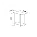 Ver imagem 3 de Mesa Lateral 60cm Industrial Tube