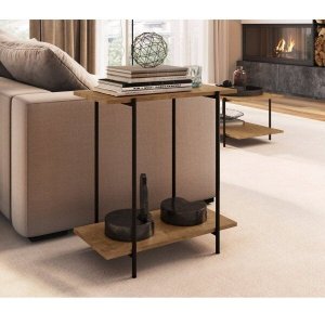 Mesa Lateral 60cm Industrial Tube 