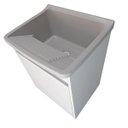 Ver imagem 4 de Gabinete Para Lavanderia 53cm Com Tanque 34 Litros + Sifão Tanque: Cinza