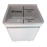 Gabinete Para Lavanderia 53cm Com Tanque 34 Litros + Sifão Tanque: Cinza - 2