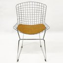 Ver imagem 1 de Cadeira para cozinha Bertoia Cromada assento cor caramelo aço maciço