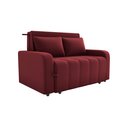 Ver imagem 1 de Sofá Cama Amora Veludo Vinho E432 - Matrix