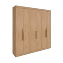 Ver imagem 1 de Guarda-roupa Casal 6 Portas 2 Gavetas 206cm Multimóveis Cr35456 Carvalho Nature