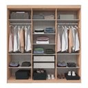 Ver imagem 3 de Guarda-roupa Casal 6 Portas 2 Gavetas 206cm Multimóveis Cr35456 Carvalho Nature