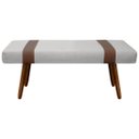 Ver imagem 3 de Puff Recamier Retangular para Sala Quarto Belt 140cm Bouclê - Sofa Store:bouclê Cinza Claro