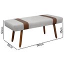 Ver imagem 5 de Puff Recamier Retangular para Sala Quarto Belt 140cm Bouclê - Sofa Store:bouclê Cinza Claro
