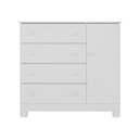 Ver imagem 7 de Cômoda Infantil 95cm 1 Porta e 4 Gavetas Allegra Multimóveis Mp4444 Branco