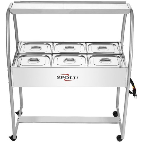 Buffet Térmico Infantil 6 Cubas SPL506IF Spolu 220V