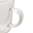 Ver imagem 5 de Cj 2 Xicaras P/cafe Dupla Parede de Vidro Borossilicato100ml