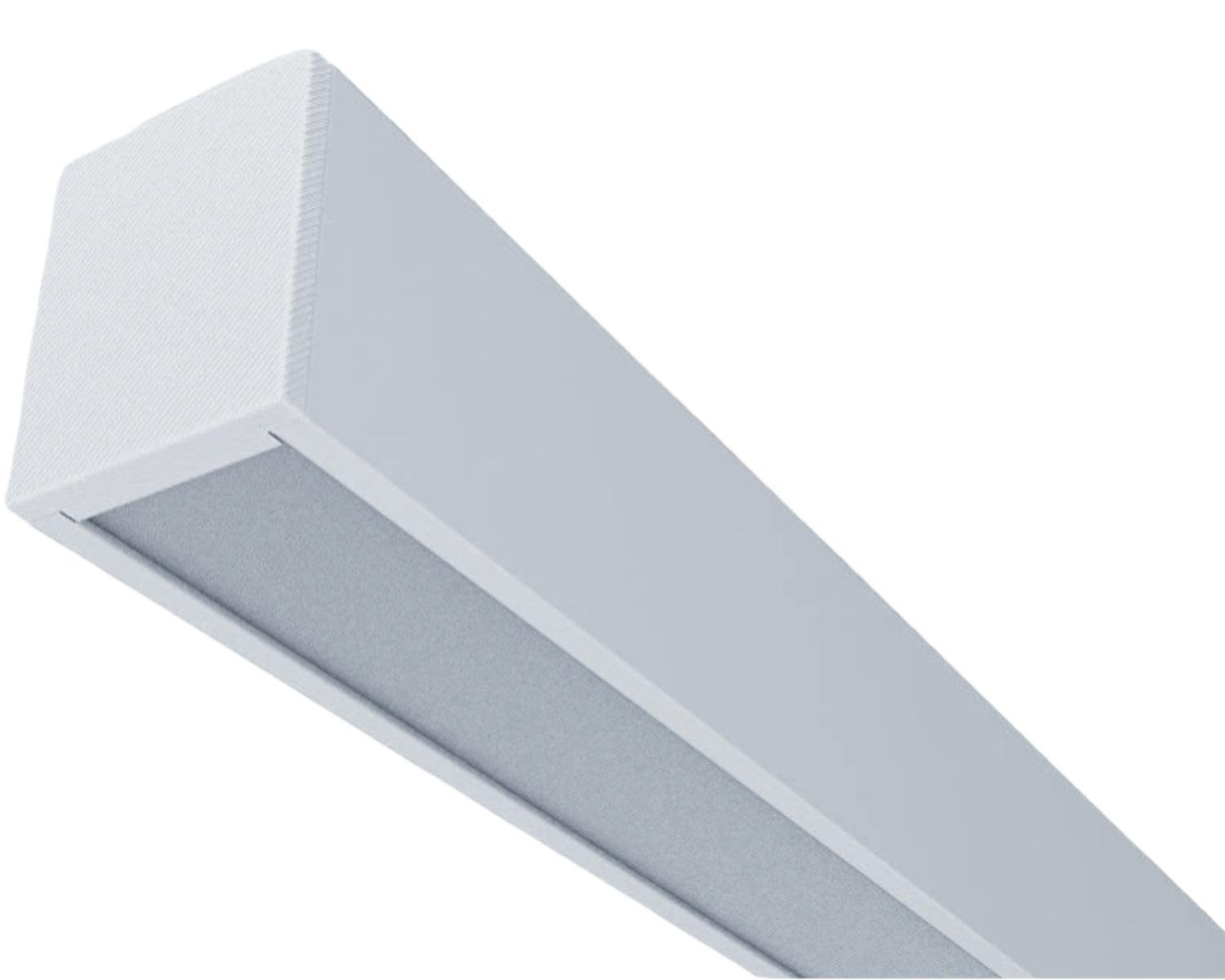 Luminária Pendente Perfil LED Teto Quarto 1 Metro Branca MadeiraMadeira