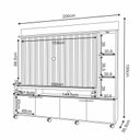 Ver imagem 5 de Estante Home Theater Titan Cinamomo Off White - HB Móveis