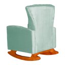 Ver imagem 6 de Poltrona Balanço C/ Puff Melinda Veludo Acqua - Lm Decor
